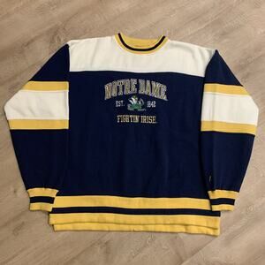 Pro Player University Of Notre Dame Fightin Irish Crewneck Sweatshirt Men's XL